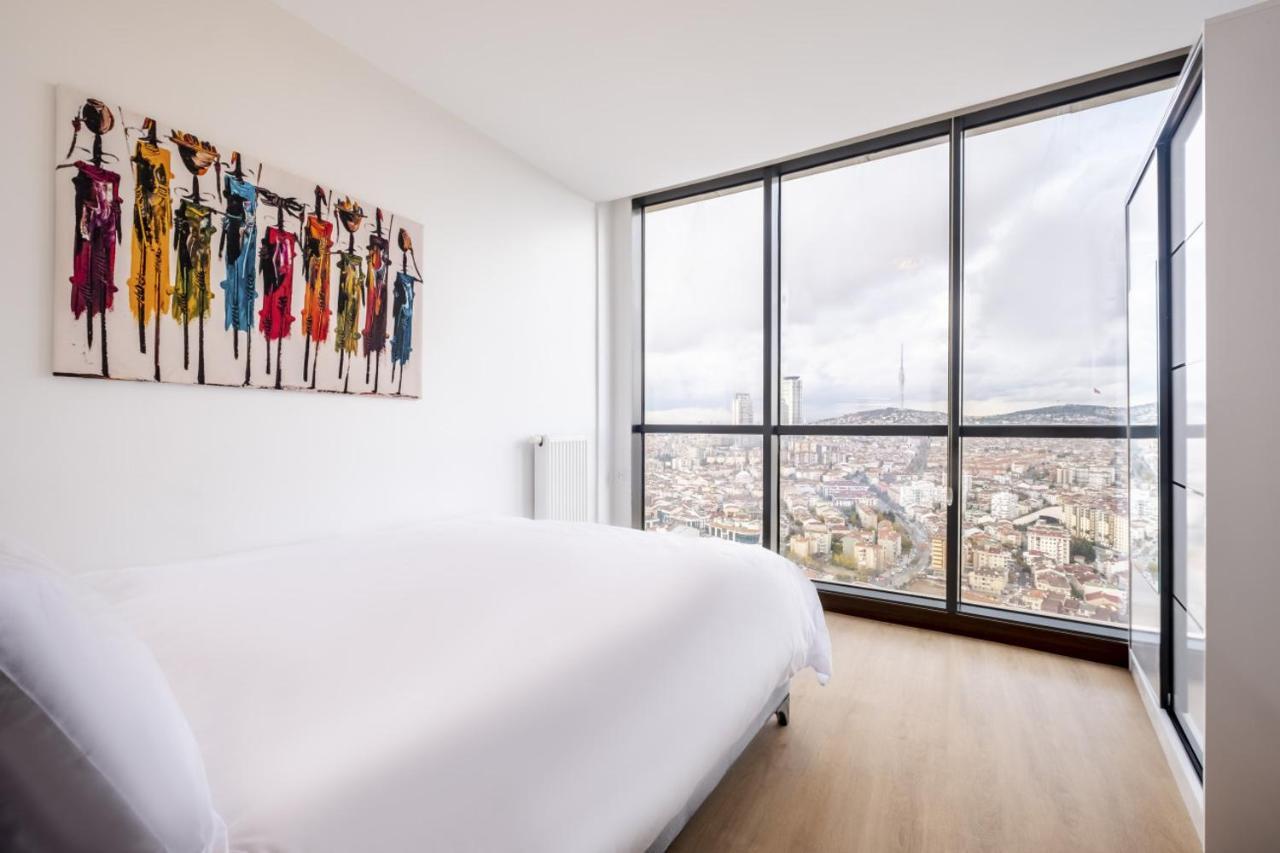 Charming Flat With City View In Atasehir Estambul Exterior foto