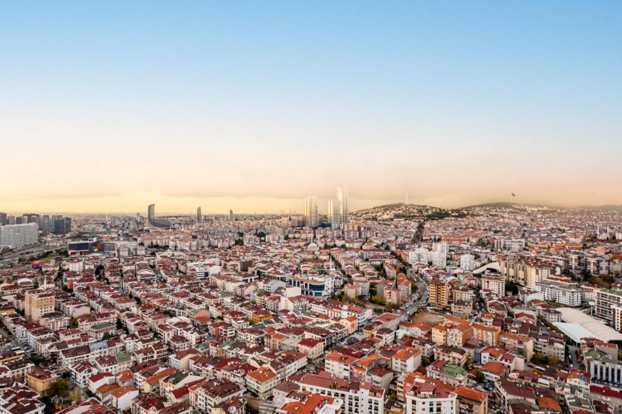 Charming Flat With City View In Atasehir Estambul Exterior foto